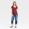 Under The Belly Cropped Vintage High-Rise Straight Leg Maternity Jeans - Isabel Maternity by Ingrid & Isabel™ Dark Wash - 3 of 4