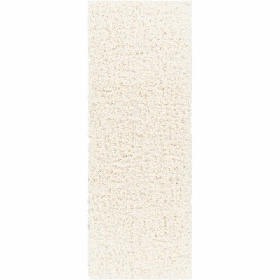 Hauteloom Siari Solid Cream Plush Rug
