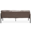 PAGED 3 Seater Sofa Modern Upholstered Sofa Comfy Small Couches with Ottoman for Living Room, Home Office - 3 of 4