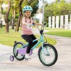 Infans 16" Kids Bike w/Adjustable Saddle Handlebar Removable Training Wheels Handbrake - image 4 of 4