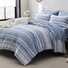 Hub Styler Twin White Stripe Bedding Set - 2 of 4