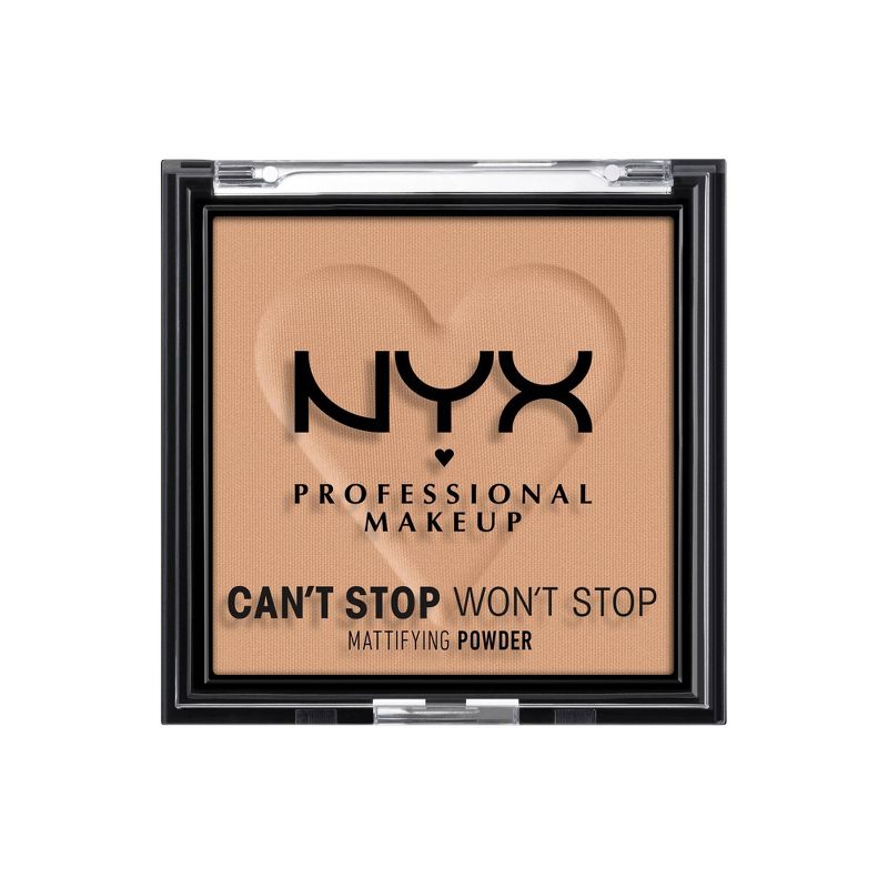 NYX Professional Makeup Can't Stop Won't Stop Mattifying Pressed Powder - 0.21oz, 1 of 9