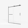 Cesicia 60x75 inches Matte Black Sliding Shower Door - 2 of 4