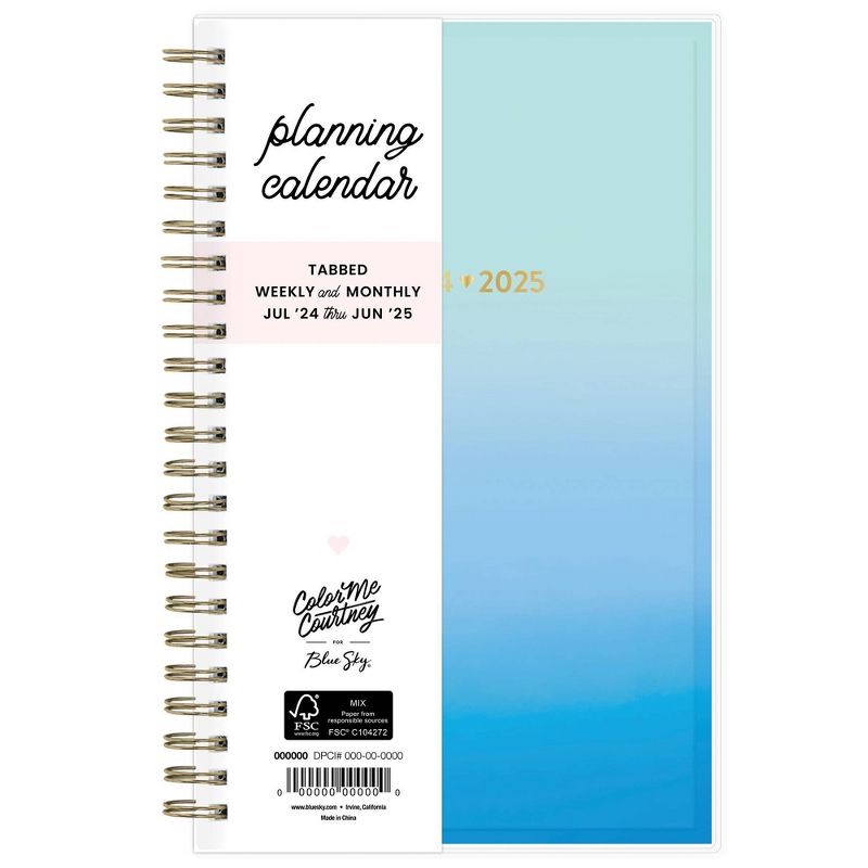 Color Me Courtney for Blue Sky 2024-25 Weekly/Monthly Planner 8&#34;x5&#34; Bluetopia, 4 of 14