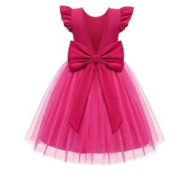 Arshiner Toddler Wedding Guest Dress Ball Gown Dresses Hot Pink 3-4T