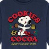 Boys' - Peanuts - Snoopy Christmas Cookies and Cocoa Long Sleeve Graphic T-Shirt - 2 of 4