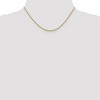 Black Bow Jewelry 1.5mm 10k Yellow Gold Solid Diamond Cut Wheat Chain Necklace - 2 of 4
