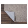 HomeRoots 5' Round Gray Non Slip Rug Pad - 4 of 4