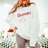 Galentine's Social Club Glitter - Women's Lightweight Garment Dyed Sweatshirt - 3 of 4