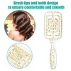 Unique Bargains Detangling Brush Paddle Hair Brush for Curly Straight Wavy Hair Clear - image 2 of 4