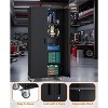 homfan Metal Garage Storage Cabinets,72"H Tool Cabinet,Office Storage Cabinet With 4 Adjustable Shelves,For Workshop,Home,Garage,Office Organization - 4 of 4