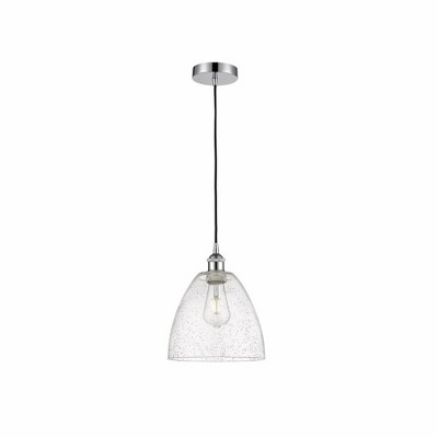 Edison Dome - 1 Light Cord Hung Mini Pendant In Industrial Style-12.25 Inches Tall and 9 Inches Wide