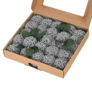 Unique Bargains Durable PE Realistic Appearance Mini Artificial Flower Heads 2.8 x 9.3 Inch 25 Pcs - 1 of 4