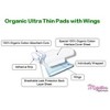 Maxim Organic Cotton Ultra Thin Winged Pads, Regular Absorbency, Size 2 - 14Ct - 4 of 4