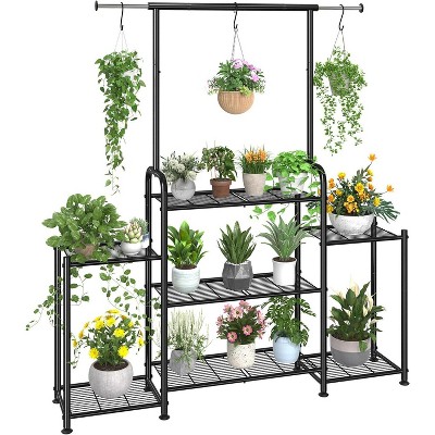 Simple Trending Plant Stand Indoor Outdoor, Metal 3 Tier Shelf