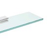 INFURNIC Decorative Wall Shelf Brass Body with Tempered Glass Stylish Space-Saving Design Easy Installation, Grey, 4.5"*15.75"*0.63" - 3 of 4