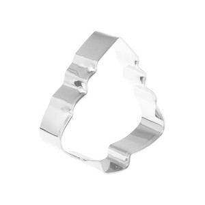 Unique Bargains Pastry Cutter Christmas Hat-Shaped Dishwasher Safe Stainless Steel Silver Tone 1Pcs - 1 of 4