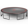 BestParts 14FT Pumpkin Trampoline with Basketball Hoop & Ladder, Black-Red - 4 of 4