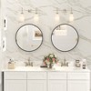 Apmir  Round High Quality Aluminum Alloy Framed French Cleat Mounted Wall Decor Bathroom Vanity Mirror - 3 of 4