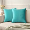 Unique Bargains Velvet Modern Solid Couch Sofa Home Decorative Pillow Covers 2 Pcs - 2 of 4