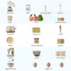 Robotime Dollhouses Pretend Play Kitchen Toy Appliances Creamy with Mixer, Juicer, Bread Maker Birthday Gift for Baby, Beige, 17.72"*11.02"*7.68" - 3 of 4