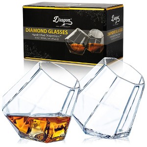 Dragon Glassware 10 oz Diamond Glasses - 1 of 4