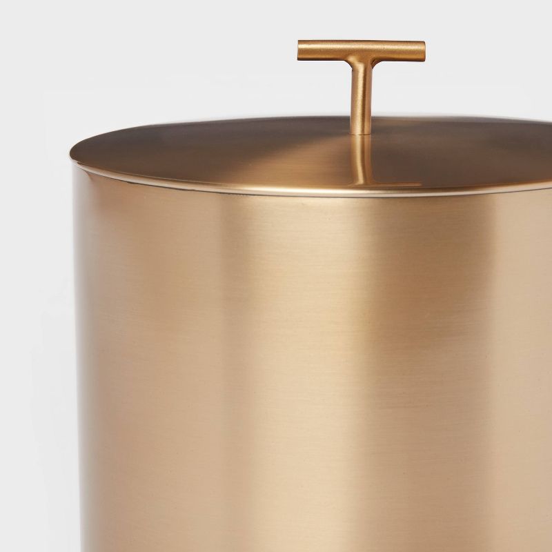 Metal Ice Bucket with Tongs Gold - Threshold&#8482;, 4 of 5