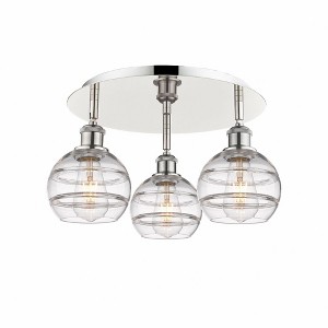 Rochester - 3 Light Flush Mount In Industrial Style-8.88 Inches Tall and 17.63 Inches Wide - 1 of 1