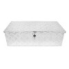 Aluminum Truck Bed Tool Box, Stripes Plated Tool Box with Side Handle, Lock and Keys, Waterproof Pickup Storage Box for Pickup Truck Bed RV Trailer - 2 of 4