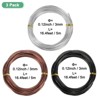 Unique Bargains Anodized Aluminum Flexible Bonsai Training Wire 3 Rolls - 3 of 4