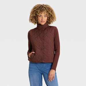 Women's Quilted Vest - A New Day™ - 1 of 3