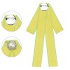 Elerevyo Women's Pre-Tied Ribbon Elegant Brooch Pin Bow Tie - 3 of 4