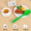 Unique Bargains Silicone Heat-Resistant Rubber Non-Stick Kitchen Baking Mixing Scraper Spatula 3 Pcs - image 3 of 3