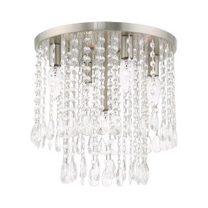 Livex Lighting Elizabeth 5 - Light Flush Mount in  Brushed Nickel - 1 of 4
