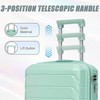 KWPZQEB 2-Piece Luggage Set, Hardshell Suitcases With Spinner Wheels, Scratch-Resistant Surface (20" CarryOn and 14" Cosmetic Case) - 4 of 4