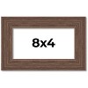PosterPalooza | 8x4 Wide Barnwood Picture Frame, UV Acrylic, 6 Finishes - Grey, Brown, White, and Black - 2 of 4