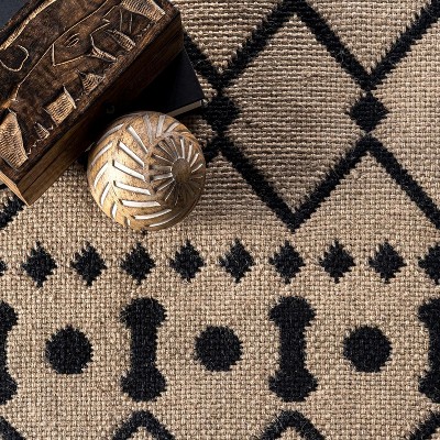 Natural Jute 5' x 8' Handmade Trellis Area Rug