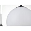 Elegant Lighting Baxter 3 Lights Black Pendant With Frosted White Glass - 4 of 4