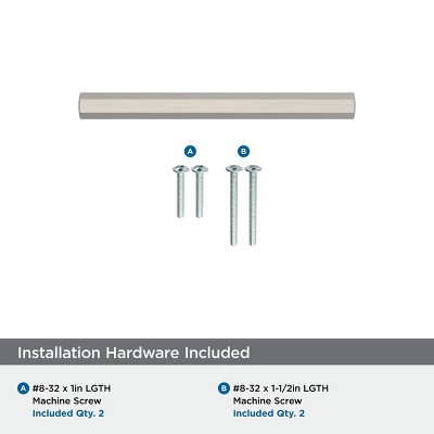 3 Inch Satin Nickel Modern Brushed Bar Pull