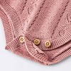 Baby Girls' Tank Sweater Romper - Cloud Island™ Purple - 4 of 4