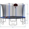 Inflator Outdoor Large Trampoline With Basketball Hoop System & 
With Net For Indoor Outdoor Kids ‎‎‎180"L x 180"W x 35.4"H - 4 of 4