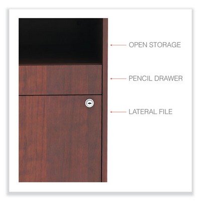 Cherry 2-Drawer Lockable Lateral Filing Cabinet