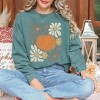 Simply Sage Market Women's  Garment Dyed Graphic Sweatshirt Retro Fall Flowers - 2 of 4