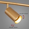 LLHZSY Modern Farmhouse 4-Light Gold Linear Ceiling Track Lighting Flush Mount Spot Light - GU10-Gold 39 3/8" - 3 of 4