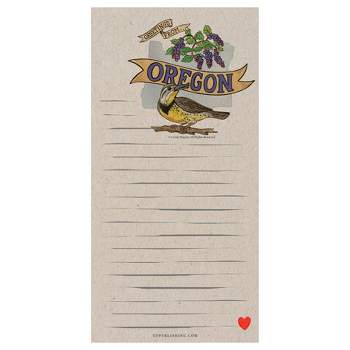 Magnet Notepad 4"x 8" Multicolored - Oregon