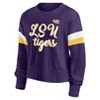 NCAA LSU Tigers Women's Crew Neck Fleece Sweatshirt - 2 of 3