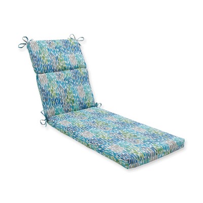 Make It Rain Outdoor Chaise Lounge Cushion Cerulean Blue - Pillow Perfect