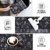 Area Rug 5x7 Washable Rug Non-Slip Vintage Floor Carpet Low Pile Pearl Velvet Soft Area Rug Non-Shedding Distressed Print Accent Rug Black - 3 of 4
