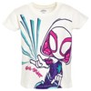 Marvel Spidey and His Amazing Friends Spider-Man Miles Morales Ghost-Spider Girls 3 Pack T-Shirts Toddler to Little Kid - image 4 of 4