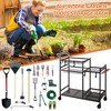 ZACHVO Rolling Garden Tool Organizer – Rake/Shovel Rack for Garage & Shed - 4 of 4